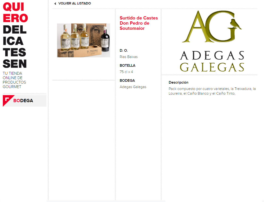 adegas galegas - vino - vinos - quiero - delicatessen