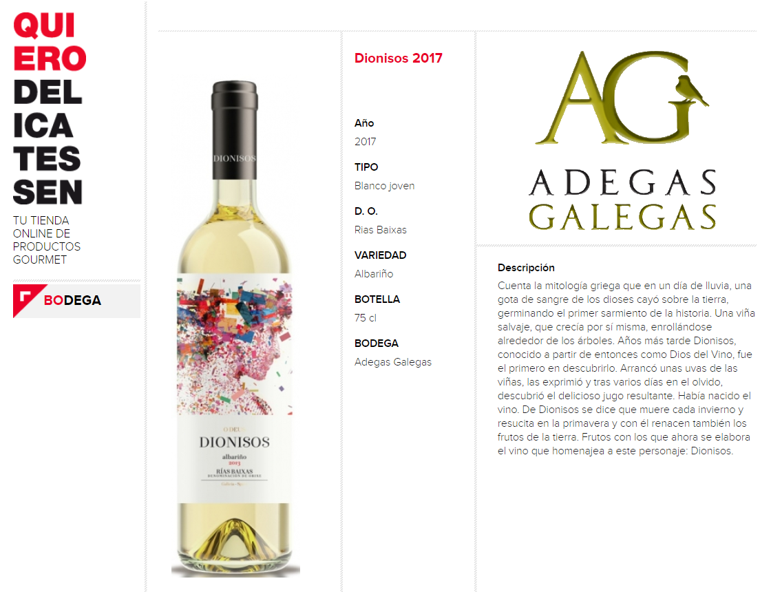 adegas galegas - vino - vinos - quiero - delicatessen