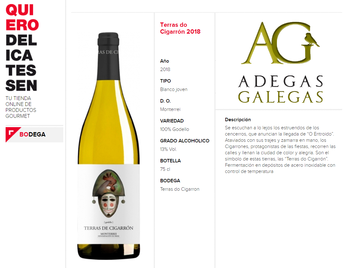 adegas galegas - vino - vinos - quiero - delicatessen