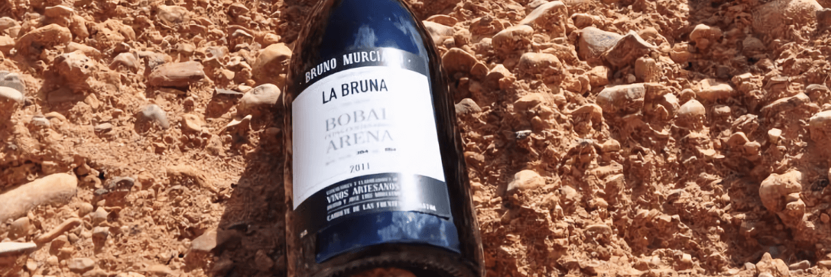 En la imagen una botella de la bodega. Vinos Bruno y Jose Luis Murciano - Vinos en Quiero Delicatessen - Villena - Alicante - Vino - Vinos - Bobal