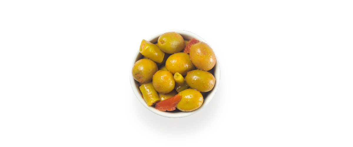 Imagen con unas aceitunas. maestros aceituneros, aceitunas, olivas, encurtidos, quiero, delicatessen, villena, alicante