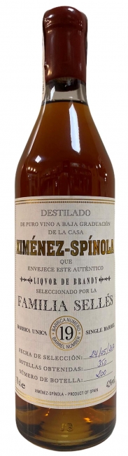 Brandy Barrica 19 XIMNEZ SPNOLA, 70 cl