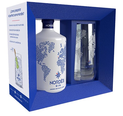 Estuche Ginebra Nords + Vaso, 70 cl