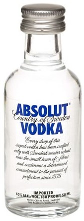 Mini Vodka Absolut Blue