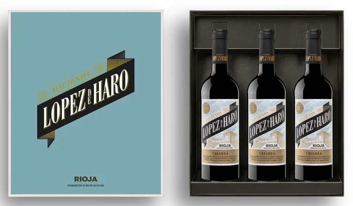 Estuche 3 botellas Hacienda Lpez de Haro Crianza