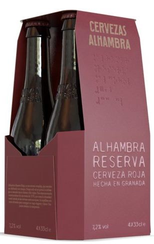 Pack 4 Cerveza Alhambra 1925 Roja