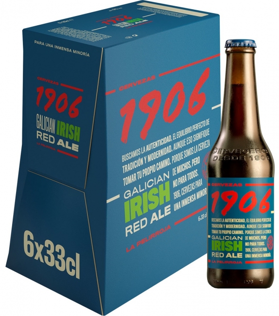 Pack 6 Cerveza Estrella de Galicia 1906 Irish Red