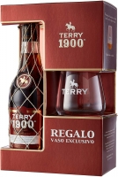 Estuche Brandy Terry 1900 + Vaso, 70 cl