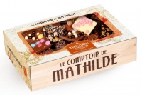 Cofre Madera con Napolitanas de Chocolate MATHILDE