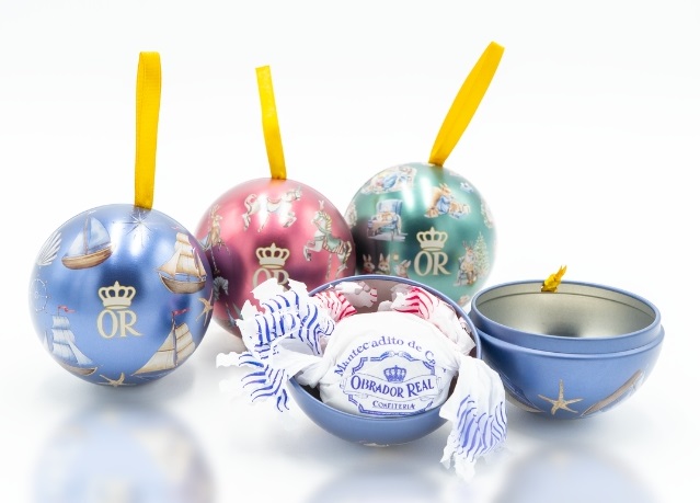 Bolas de Navidad 40 gr. Mantecadito Canela y Polvoroncito Almendra OBRADOR REAL