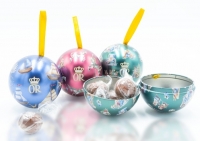 Bolas de Navidad 40 gr. Perlas de Almendra baadas en chocolate OBRADOR REAL