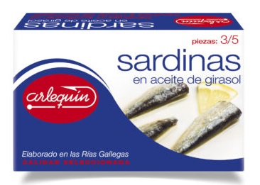 Sardinas en Aceite de Oliva 3/5 ARLEQUN