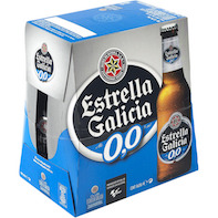 Pack 6 Cerveza Estrella de Galicia 0,0, 25 cl
